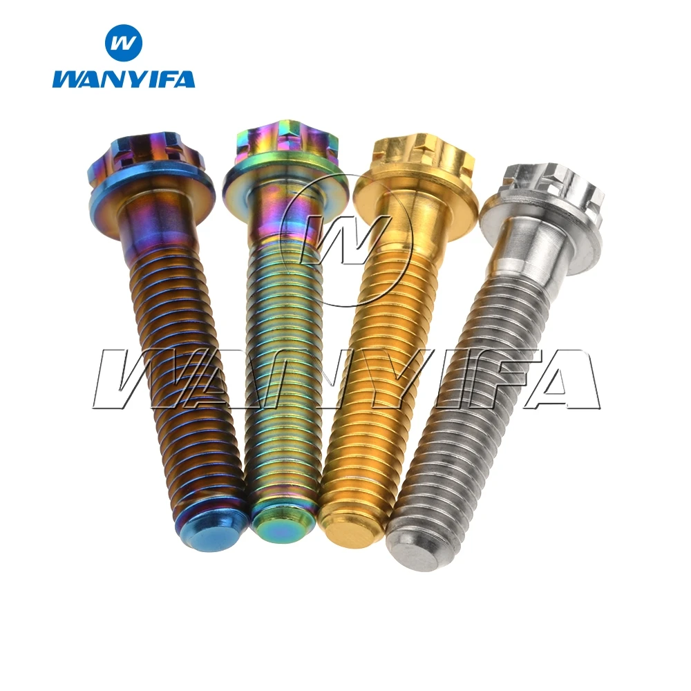 Титановый болты &quotWanyifa&quot M6x30mm Torx Фланцевая головка винт для велосипедной