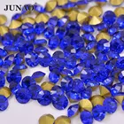 SS 6, 8, 10, 12, 16, 20, 30 темно-синие Стразы для ногтей круглые камни и кристаллы для дизайна ногтей драгоценные камни кристалл шатон