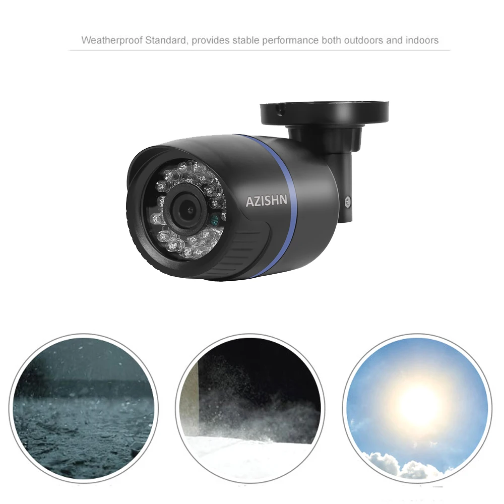 AZISHN 2,8 мм широкая ip-камера 1080P 960P 720P ONVIF P2P обнаружение движения RTSP оповещение по электронной почте XMEye 48V наружняя камера видеонаблюдения poe CCTV уличная