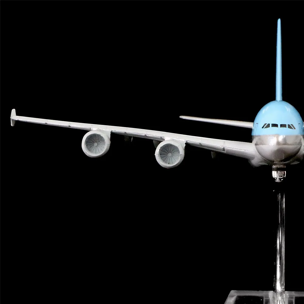 1:400 16 см корейские авиалинии A380 металлическая модель самолета офисное украшение
