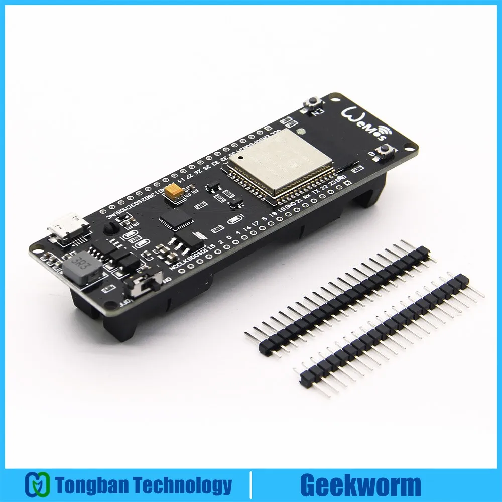 Geekworm ESP32 Wi-Fi Bluetooth макетная плата с 18650 держателем батареи ESP32S ESP 32 инструмент |