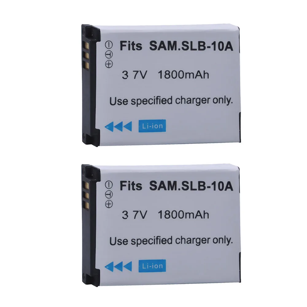 1 шт. 3,7 V SLB-10A SLB10A SLB 10A Камера Батарея для samsung PL50 PL60 PL65 P800 SL820 WB150F WB250F WB350F WB750 WB800F WB500 - Цвет: 2 battery