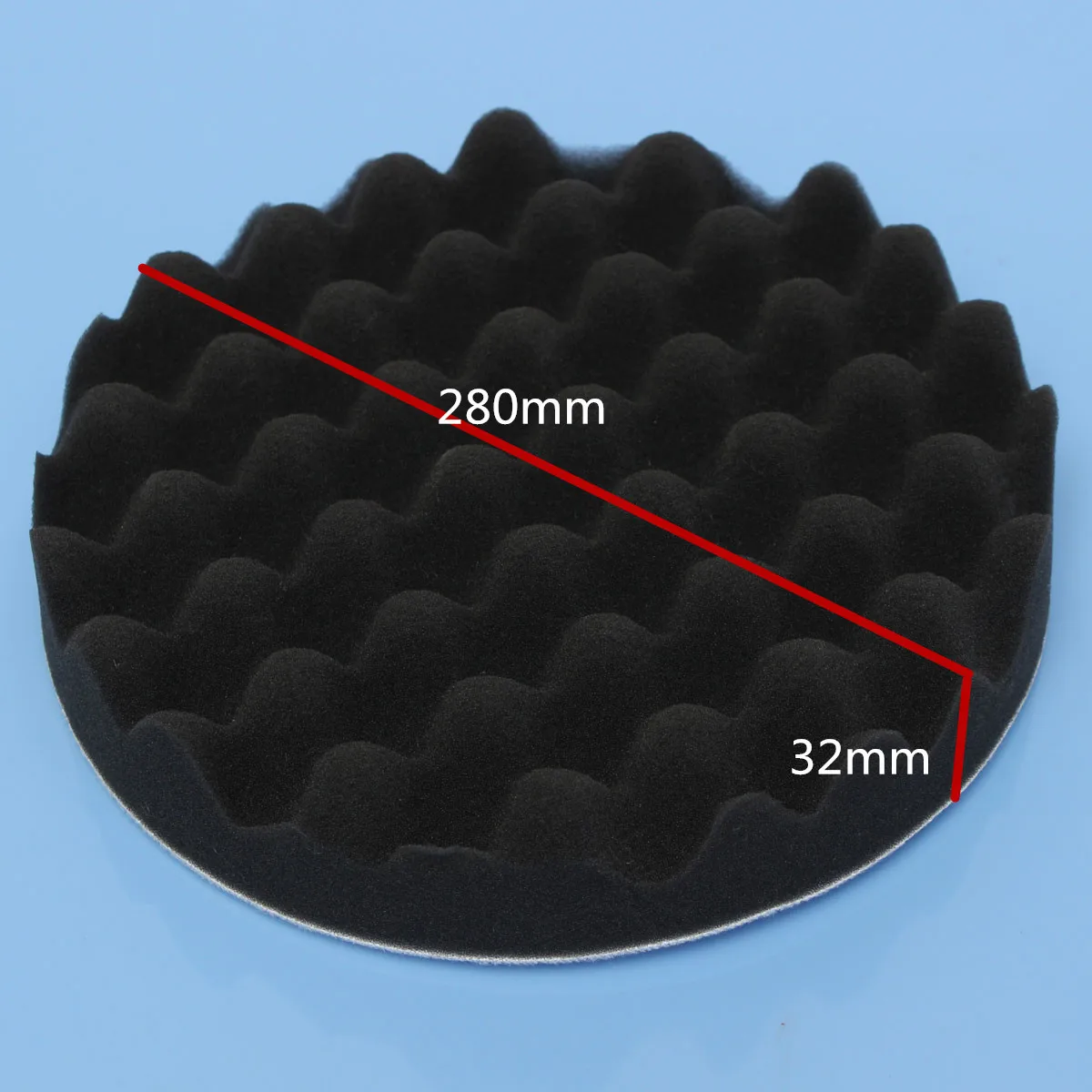 

Drillpro 4pcs 7 Inch/180mm Waffle Polishing Buffing Pad Waxing Sponge Polishing for Rotary Tool
