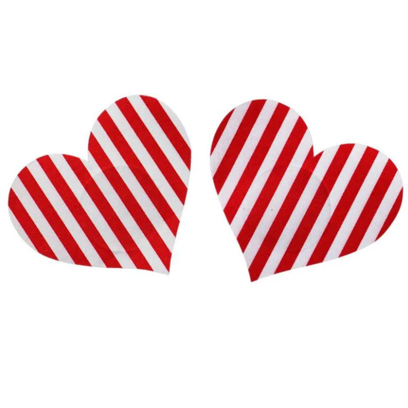 10pairs (20Pcs) /women Nipple Covers stripe red Breast Pasties Sexy Disposable | Женская одежда