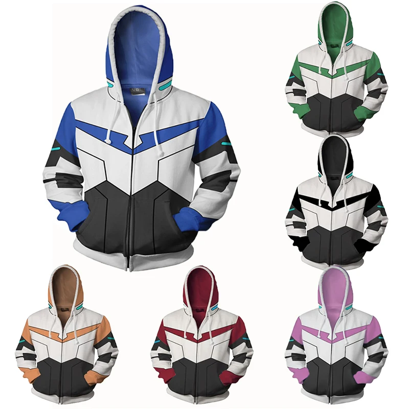 Voltron: Легендарный Защитник 3d толстовки Shiro/Keith/hunk/Pidge/принцесса аллура Косплей
