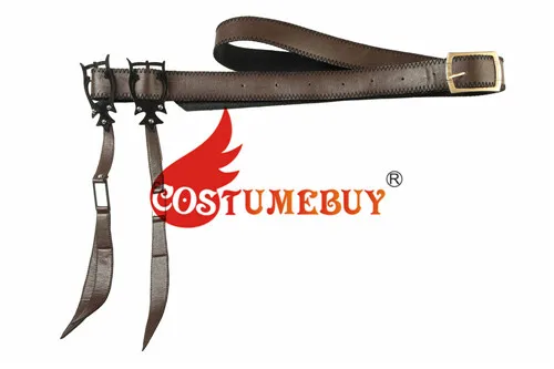 Only Belt CostumeBuy Игра престолов 8 Арья Старк косплей перчатки ремень кобура Scarft аксессуары средневековый военный реквизит L920 - Цвет: Only Belt