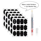 60 шт. кухонные стикеры на банки, наклейки для хранения этикеток, бутылки для органайзера, Blackboard, специи, банки для специй, наклейки, этикетки для варенья, наклейки