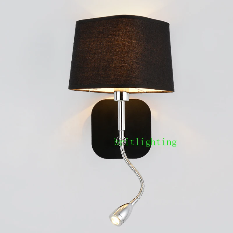 Отельная прикроватная настенная бра со светодиодной подсветкой для чтения