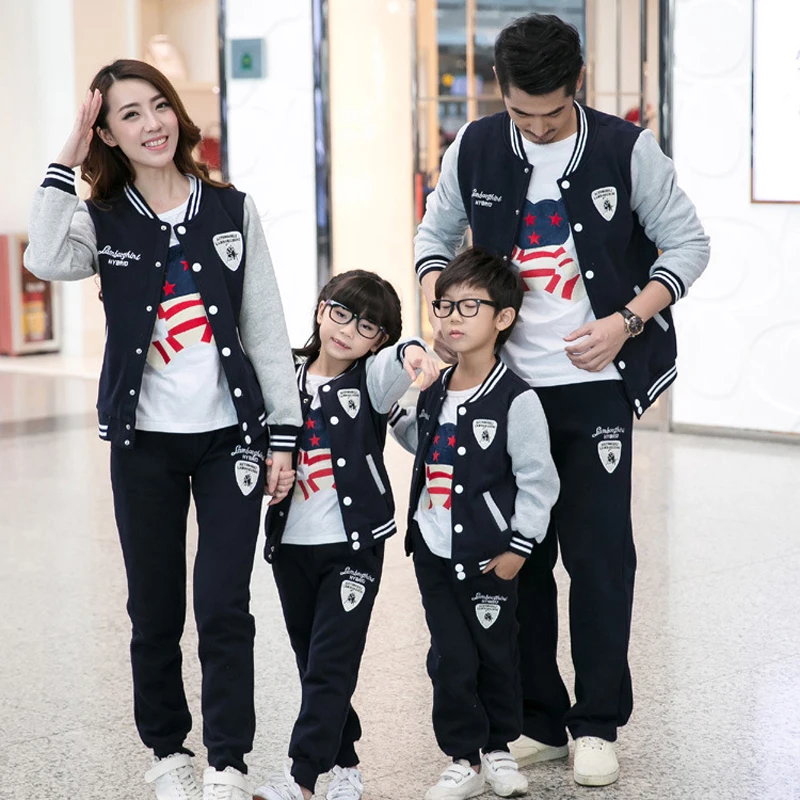 Одинаковая одежда для всей семьи осень зима 2019 одинаковые семейные наряды с