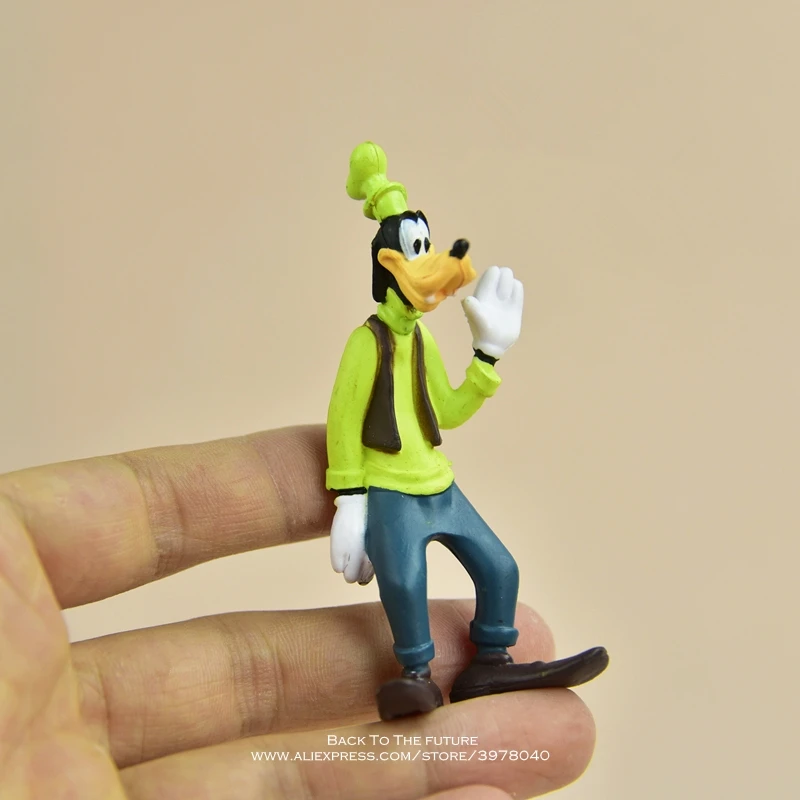 Аниме кукла Дисней Микки Маус Гуфи 8 см экшн фигурки из ПВХ аксессуары игрушки для