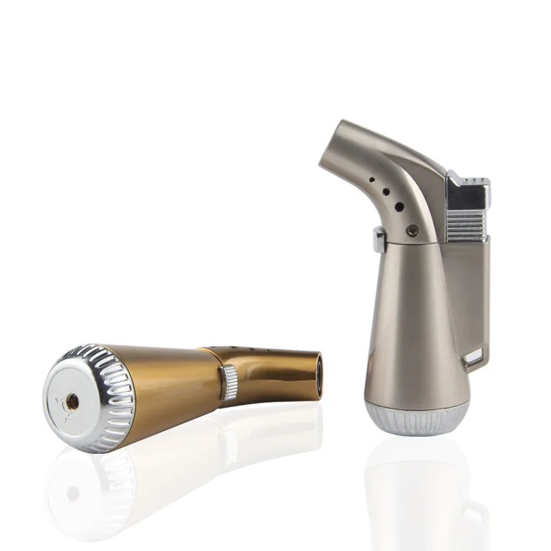 Спрей Зажигалка в виде пистолета металлическая Электронная зажигалка турбо