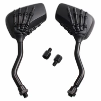 for chopper cruiser sports bike atv quads motorcycle skeleton skull hand claw shadow rearview side mirror 8mm 10mm accessories