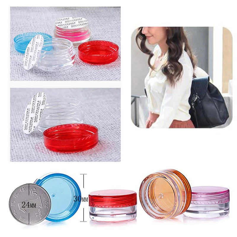 100PCS Eyeshadow Lip Balm Makeup Face Cosmetic Empty Jar Pot Cream Containers | Красота и здоровье