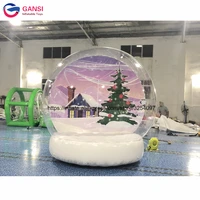 new design giant inflatable snow globe bubble dome tent white inflatable human snow globe for christmas