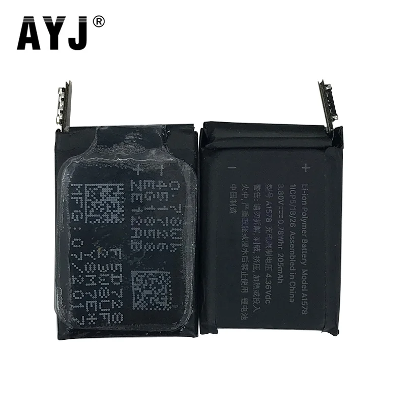 Оригинальный аккумулятор AYJ для Apple Watch Series 1 шт./лот 38 мм S1 реальная емкость 205 мА ·