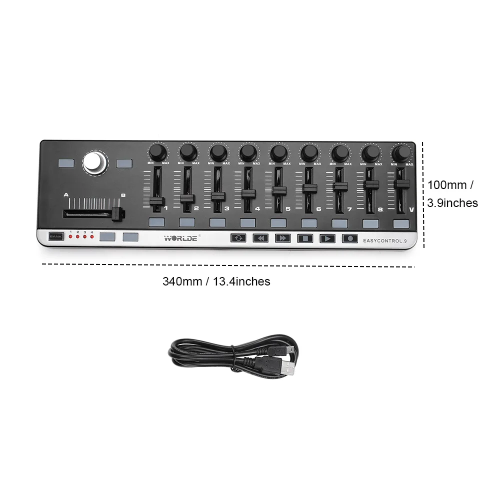 Worlde портативный мини USB MIDI Музыкальный контроллер|controller control|controller musiccontroller midi |