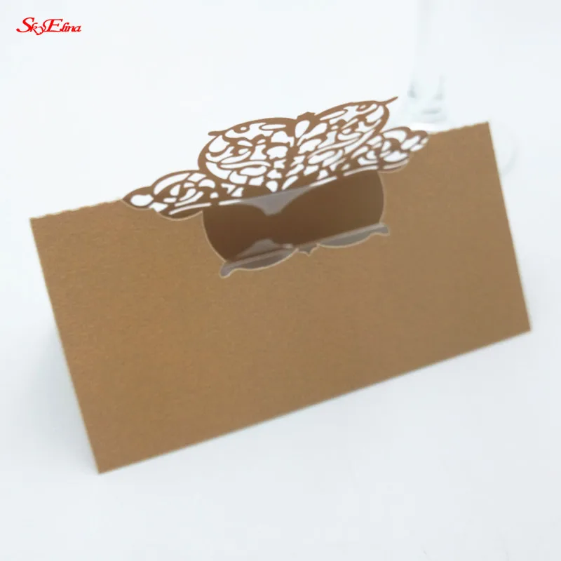 10 шт. лазерная резка карты для сердца украшение свадьбы дня рождения винтажное