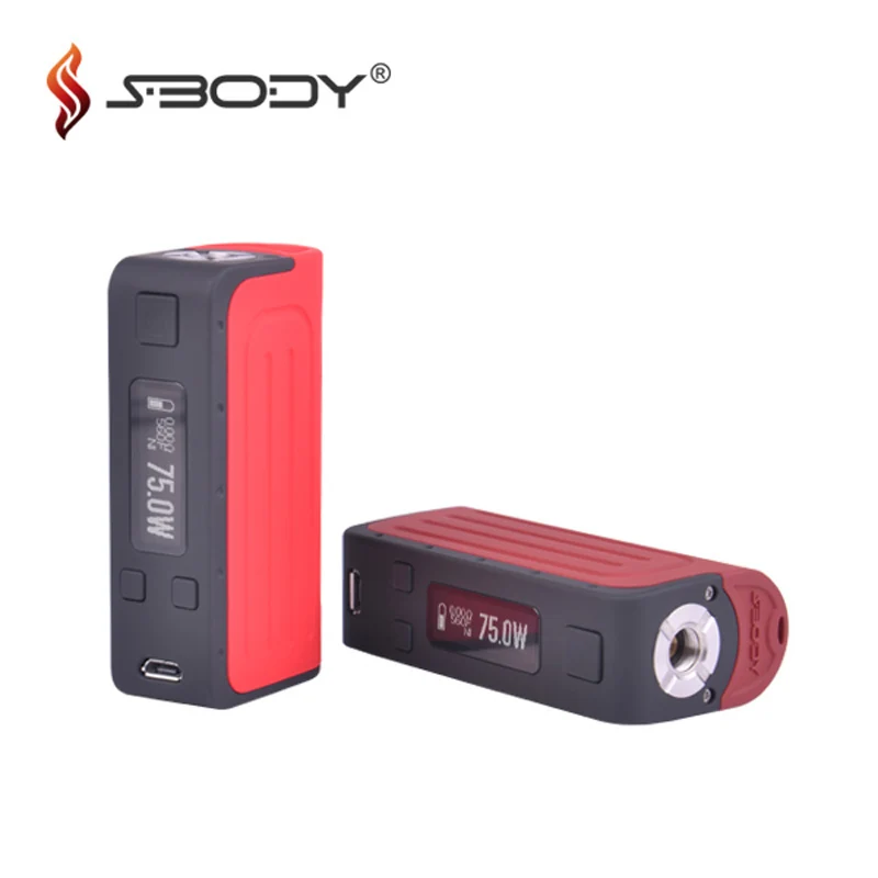 Оригинальный Sbody Elfin DNA75 мод 75 Вт TC Vaping Box с чипсетом Evolv Встроенный 1800 мАч Temp control 18650