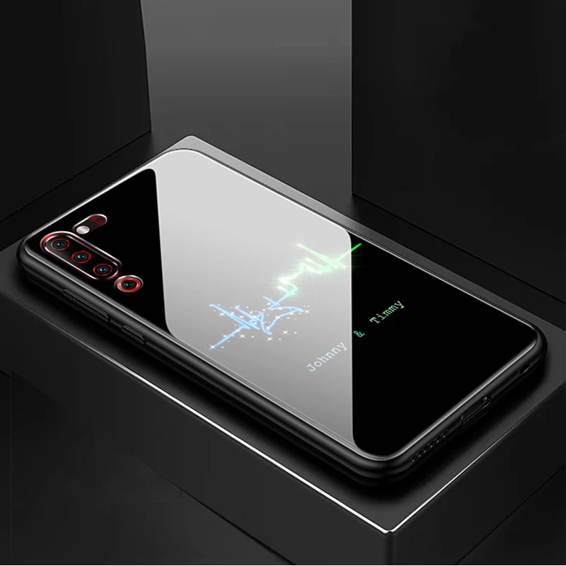 Тонкий силиконовый чехол синего цвета для lenovo Z6 Pro с градиентом, жесткая задняя крышка из закаленного стекла для lenovo Z 6 Pro, чехол s Shell z6 Z6Pro