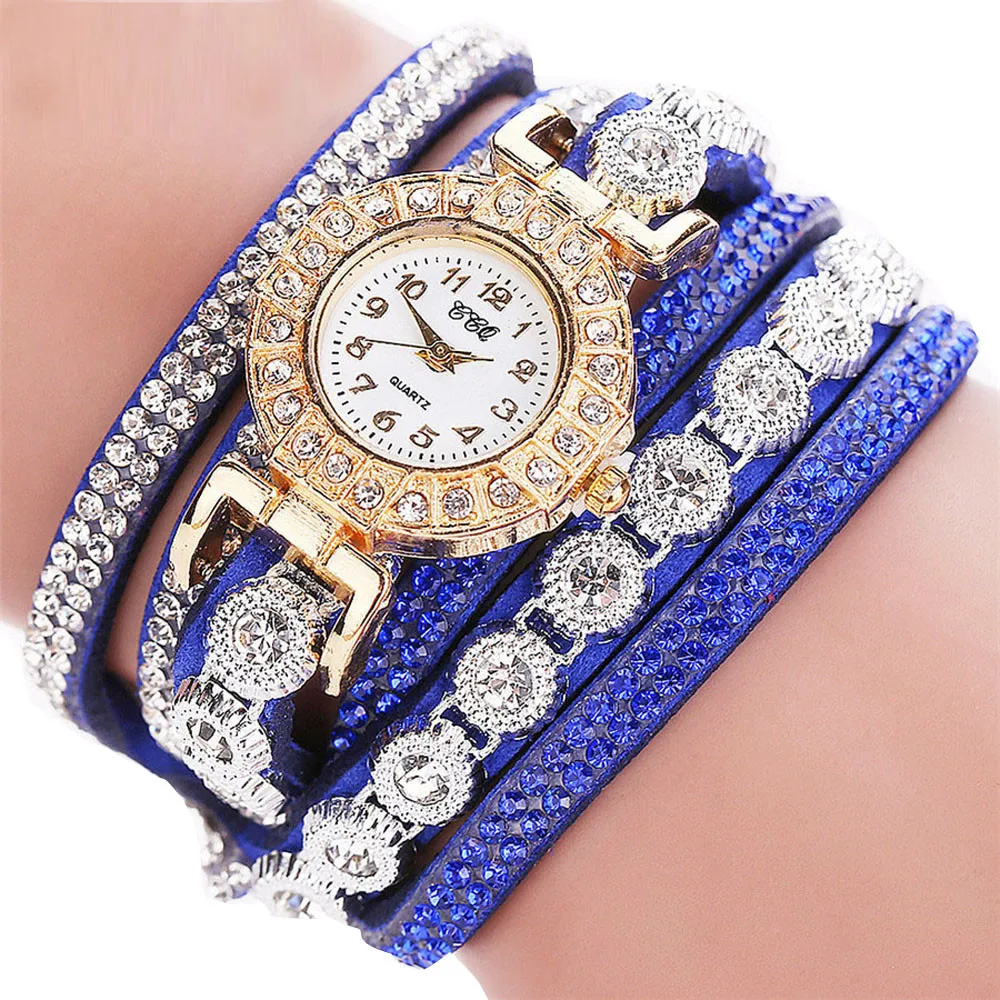 

Quartz Analog Watches Fashion Casual AnalogQuartz Women Rhinestone Watch Bracelet Watch Gift Montre bracelet dignity#0922