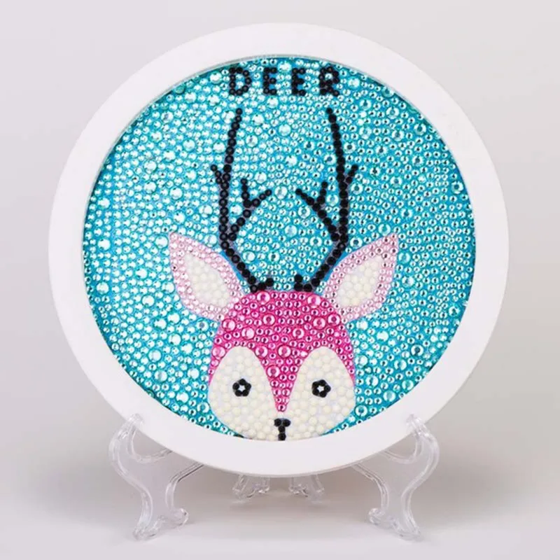 DY21 deer Happyxuan, новинка, алмазная живопись, сделай сам, мозаика, Детские художественные и ремесленные наборы, Обучающие Креативные Игрушки для девочек, подарок для рукоделия - Цвет: DY21 deer