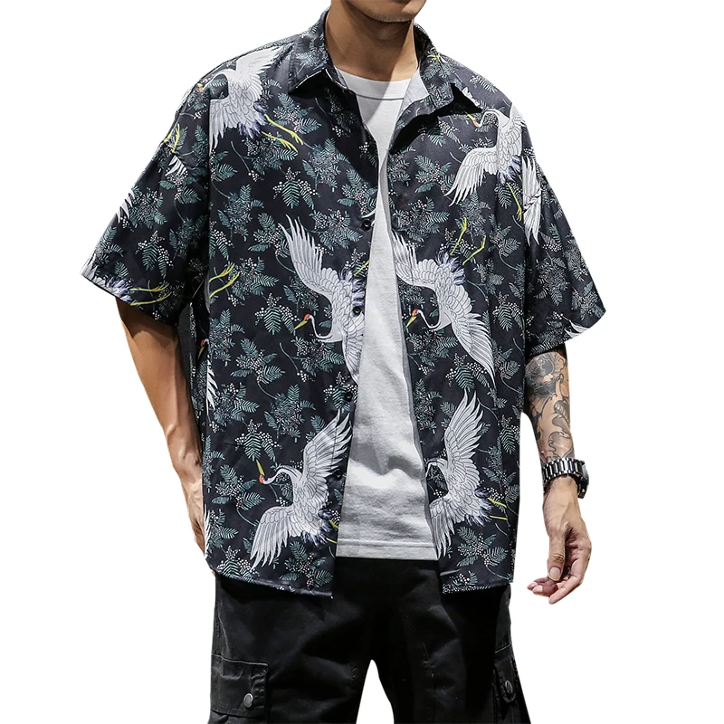 Privathinker мужские уличные рубашки 2019 летние китайские винтажные полупальто белые с