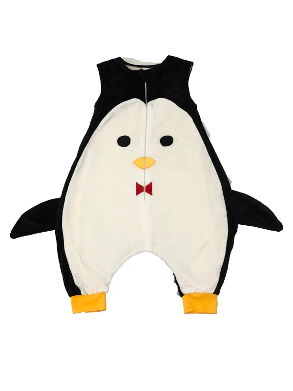 penguin 7 видов стилей; детский спальный мешок без рукавов; фланелевые пижамы для маленьких девочек с милым рисунком; спальные мешки для маленьких мальчиков - Цвет: penguin