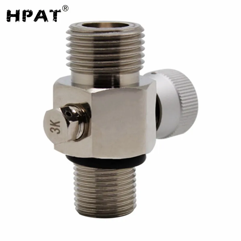 Хромированный кран HPAT для пейнтбола с резьбой ВКЛ./ВЫКЛ. M18X1.5|Пейнтбольные