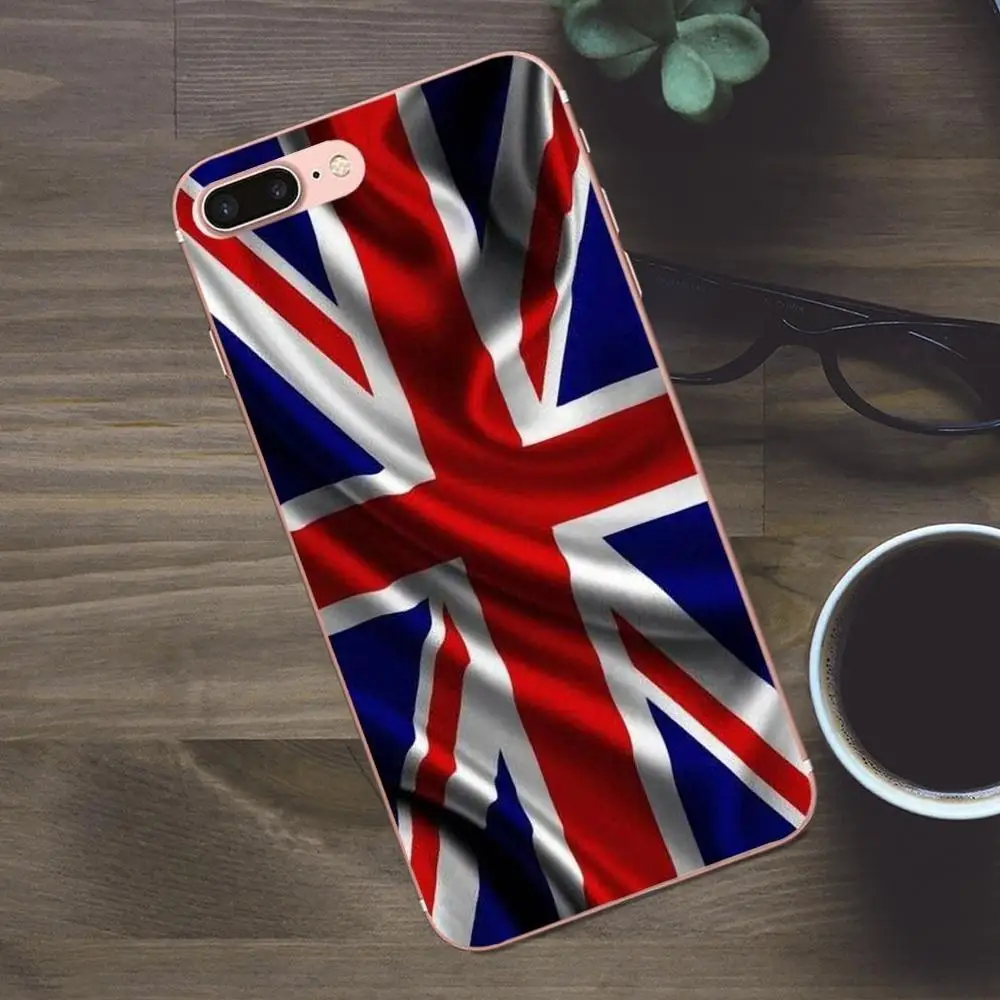 as picture Великобритании Gb британский флаг Англия TPU мобильного телефона для Apple IPhone X 4 4S 5 5C SE, 6, 6 S, 7, 8 Plus Galaxy A3 A5 J1 J2 J3 J5 J7 - Color: as picture