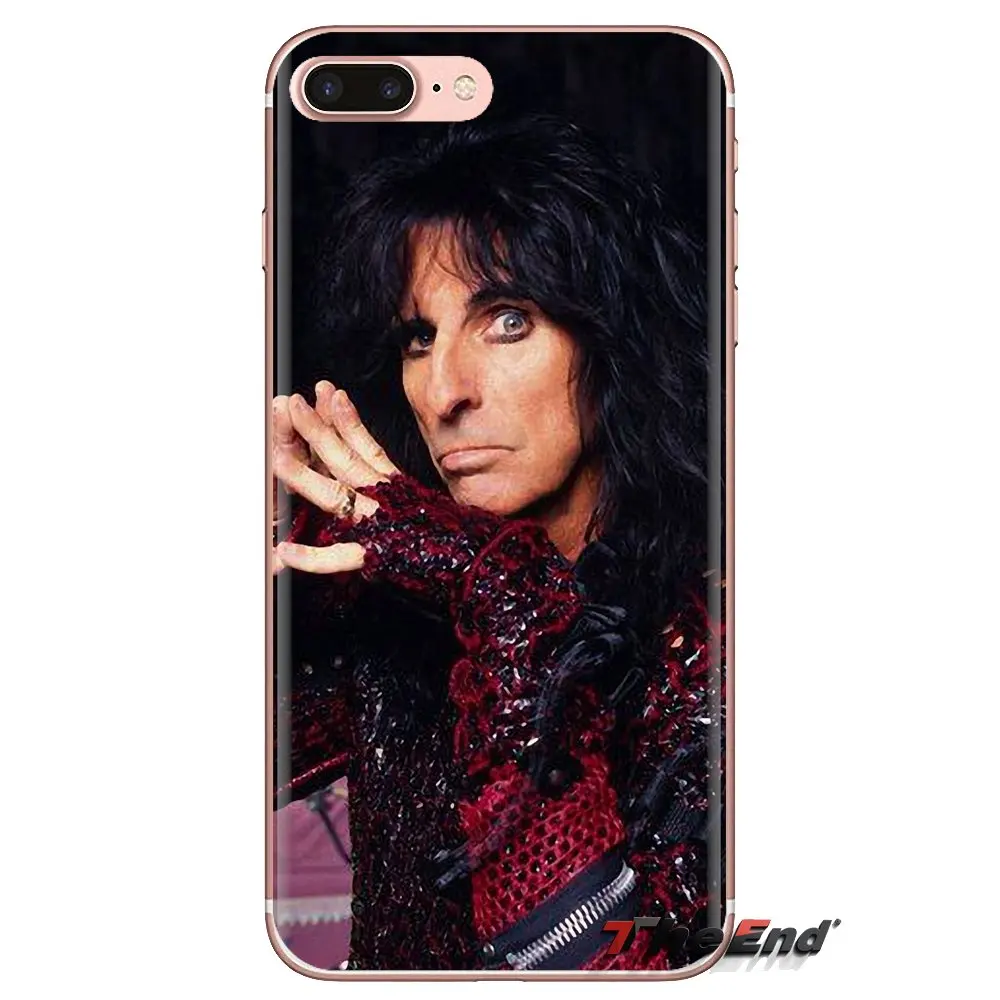 For iPod Touch Apple iPhone 4 4S 5 5S SE 5C 6 6S 7 8 X XR XS Plus MAX Heavy metal band Alice Cooper Soft Transparent Cases Cover |