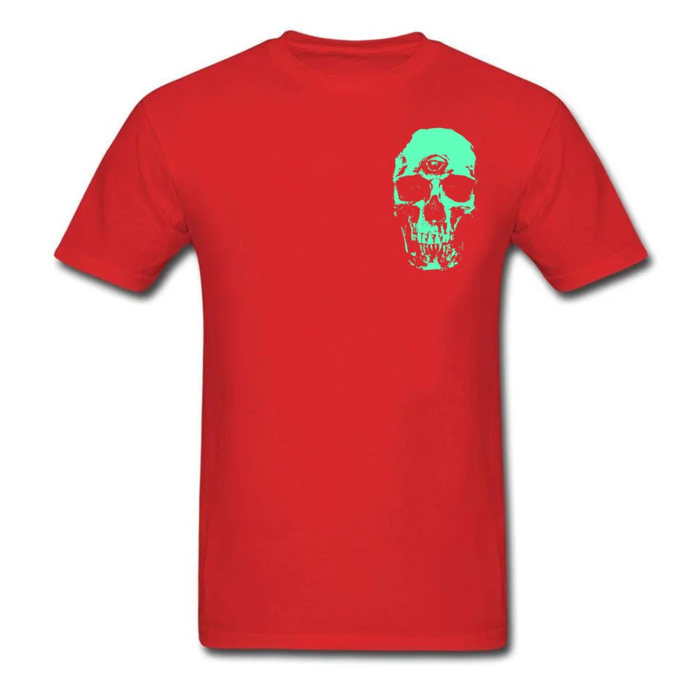 Camisa All Seeing Skull мужские футболки 2018 популярный вырез лодочкой Чистый хлопок для