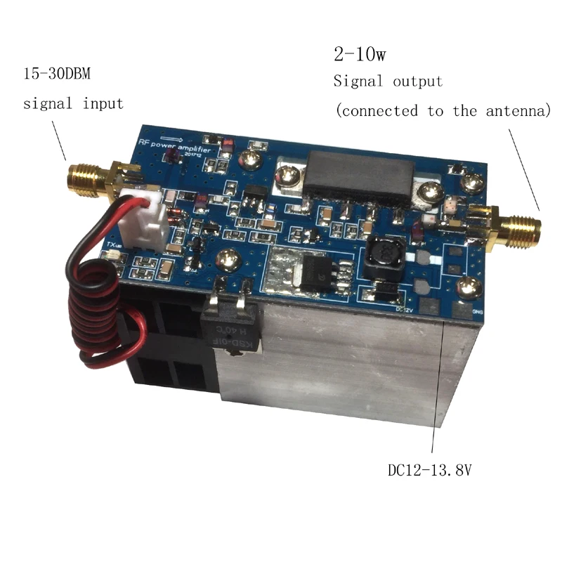 UHF Усилитель мощности для 100 мВт MMDVM точка доступа полудуплексный Радиочастотный усилитель поддержка DMR DPMR P25 C4FM SFK с радиатором