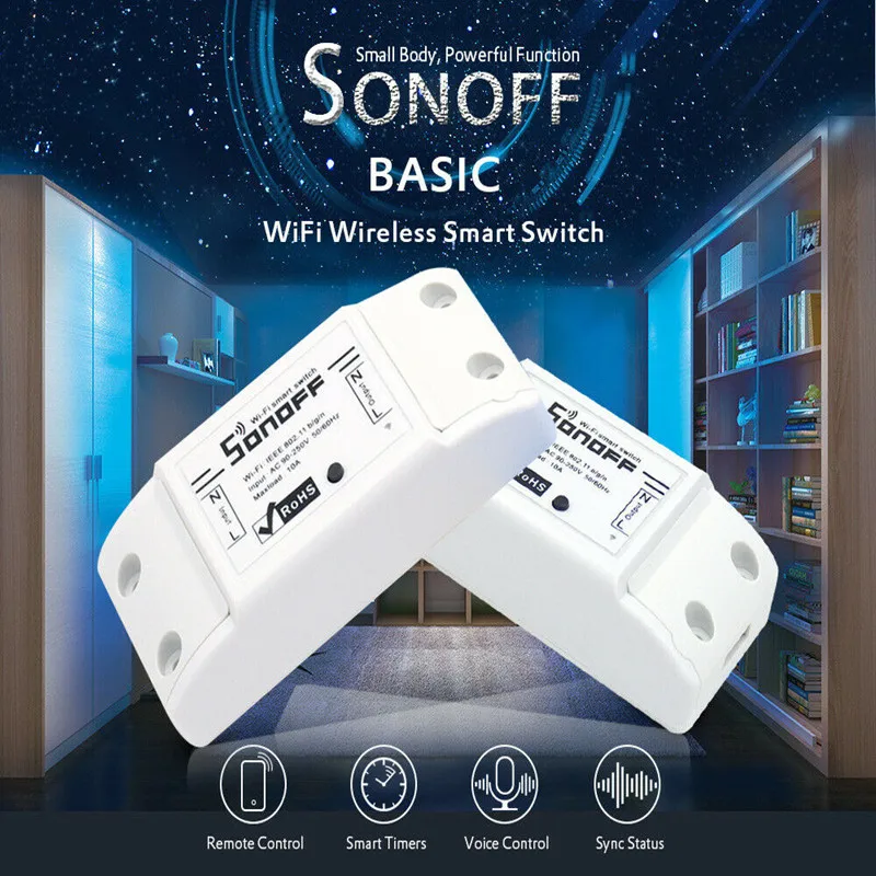 Беспроводной Wi Fi переключатель SONOFF Basic 10 шт. Модуль Автоматизации дистанционного