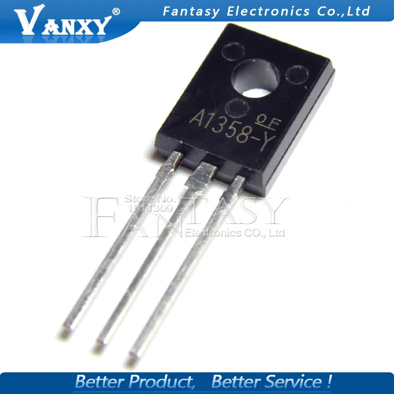 10pcs 2SA1358 TO-126F A1358 NPN TO-126 A1358-Y новый оригинальный | Электронные компоненты и