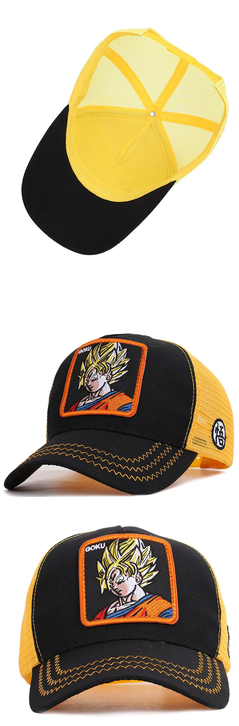 Бренд Dragon Ball Z Goku VEGETA MAJIN бейсболка Snapback для мужчин и женщин Кепка в стиле хип-хоп дальнобойщик папа шляпа высокое качество Прямая