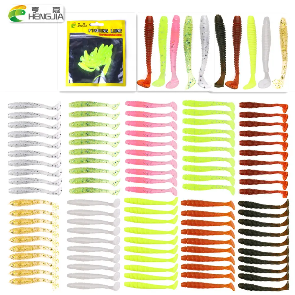 

Мягкая рыболовная приманка HENGJIA 10 шт./лот, 5/0, 6 г, T-хвост, мягкая рыба, свимбейт, мягкая пластиковая приманка в виде червя, мягкие приманки, иск...