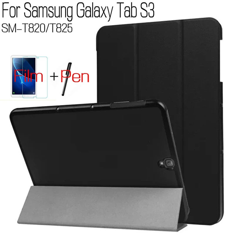 3 в 1 складной Смарт-Чехол из полиуретановой кожи для Samsung Galaxy Tab S3 T820 T825 9 7