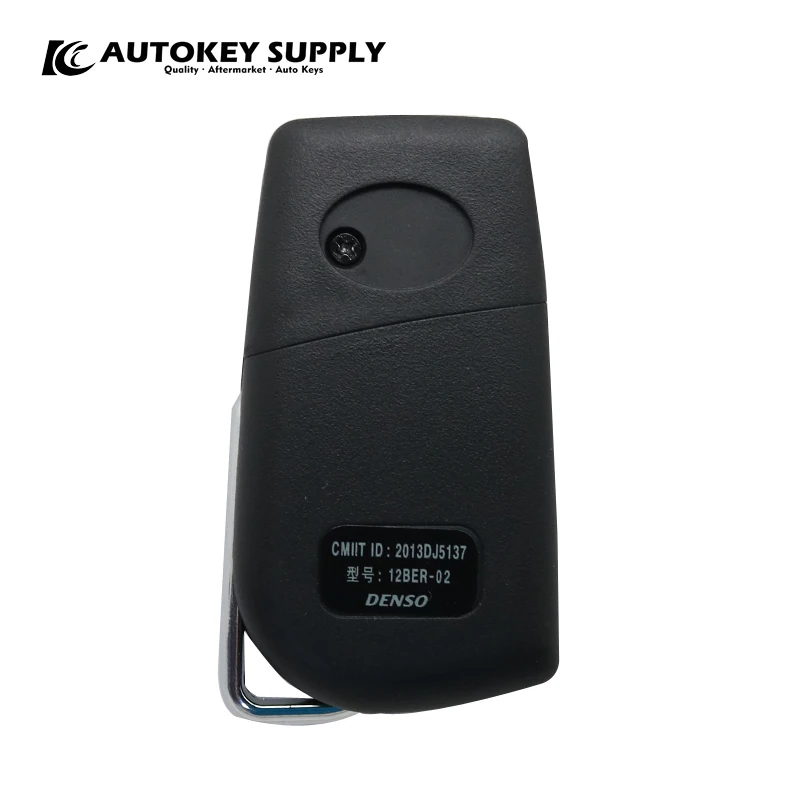Компания autokey Supply Завод прямых продаж. Для Toyota Corolla модифицированный 3 кнопки дистанционного флип-ключа 433 МГц(2007-2013) Автомобильный ключ. AKTYC412