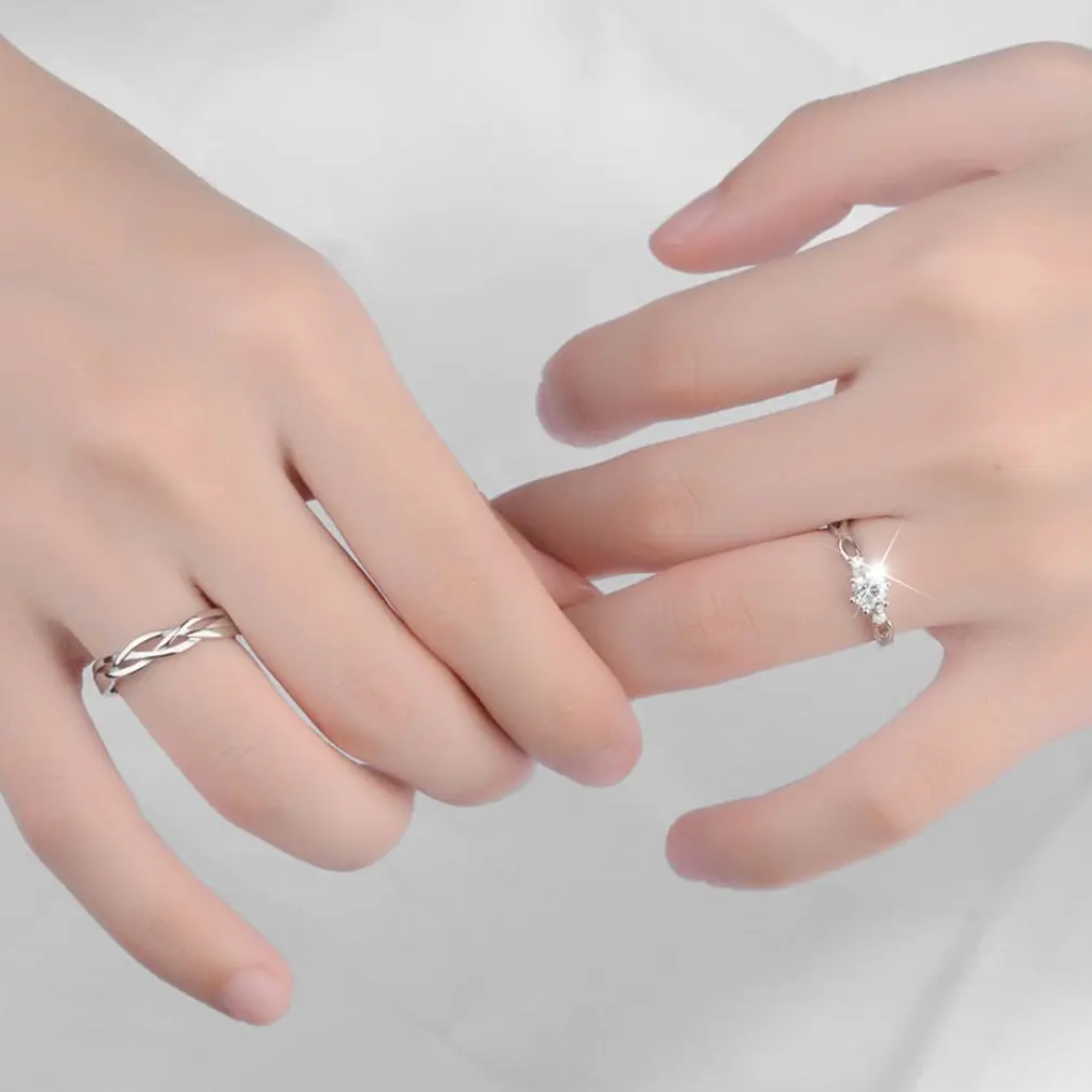 Кольца для пар 30% Серебряная Подвеска для женщин Bijoux обручальные свадебные украшения anel мужское кольцо для влюбленных DIY ювелирные изделия