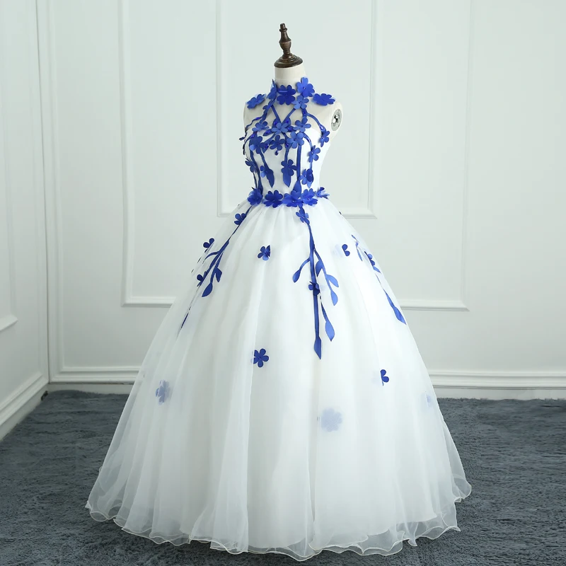 Кружевное бальное платье с открытыми плечами Mrs Win Engerla лямкой на шее|designer quinceanera