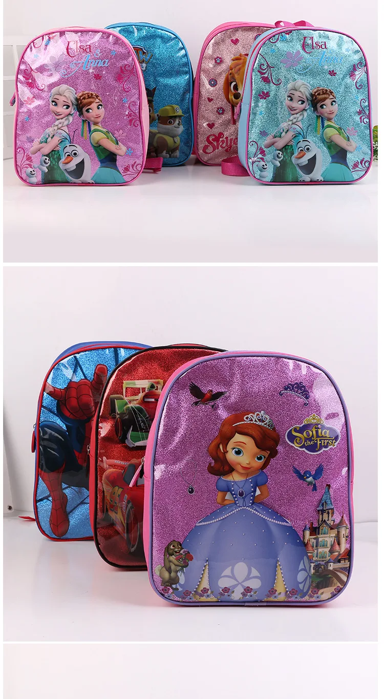 Disney Мультфильм Принцесса Детский рюкзак в детский сад сумка замороженная Эльза сумочка подарок для мальчиков и девочек Сумка для школы студентов книга для хранения