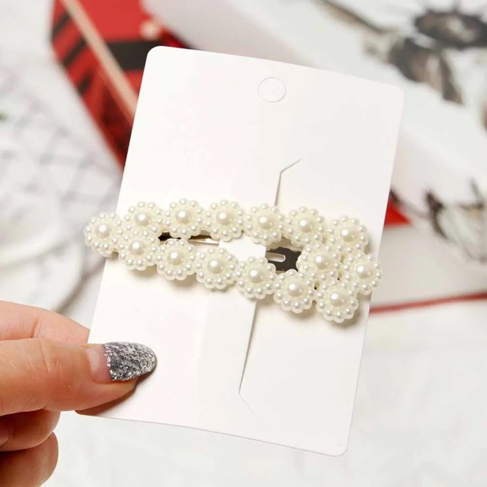 1 шт. модная заколка для волос с имитацией жемчуга зажим женский кулон на свадьбу