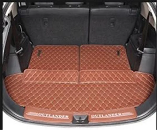 7 seats R Коврик для багажника автомобиля для Mitsubishi Outlander 2013- грузовой лайнер интерьерные аксессуары ковер автомобильный Стайлинг коврик для багажника - Цвет: 7 seats R