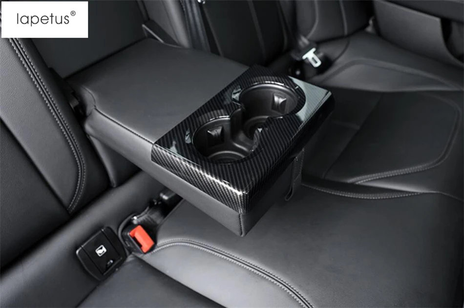 

Lapetus Accessories Fit For Alfa Romeo Giulia 2016 2017 2018 2019 Rear Row Central Water Cup Holder Panel Molding Cover Kit Trim