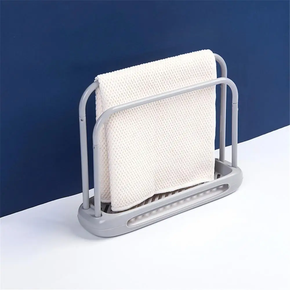 Creative kitchen fashion towel hanging double layer with drain sink drying rag hook frame pole rack*D | Дом и сад