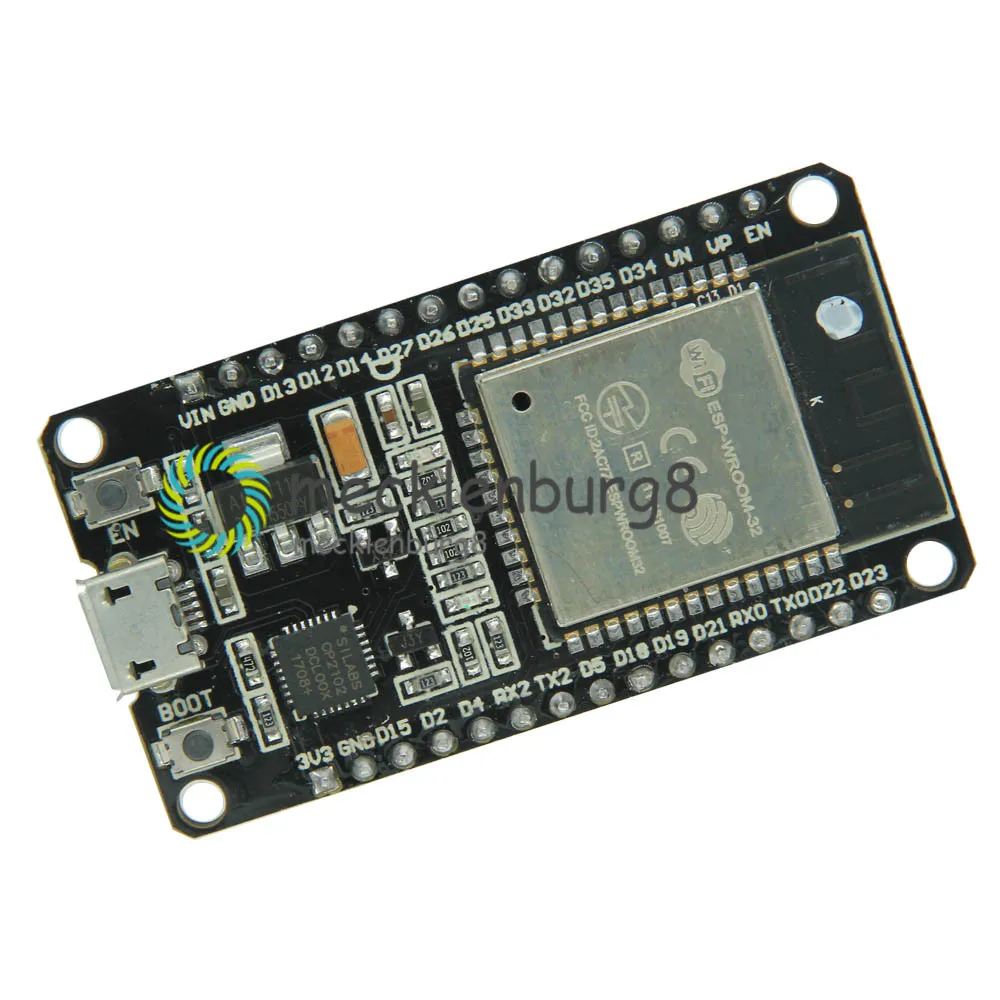 ESP-32 ESP-32S беспроводной WiFi Bluetooth макетная плата 2,4 ГГц Micro USB CP2102 двухъядерный модуль ESP32 с контактами за пределами ESP8266
