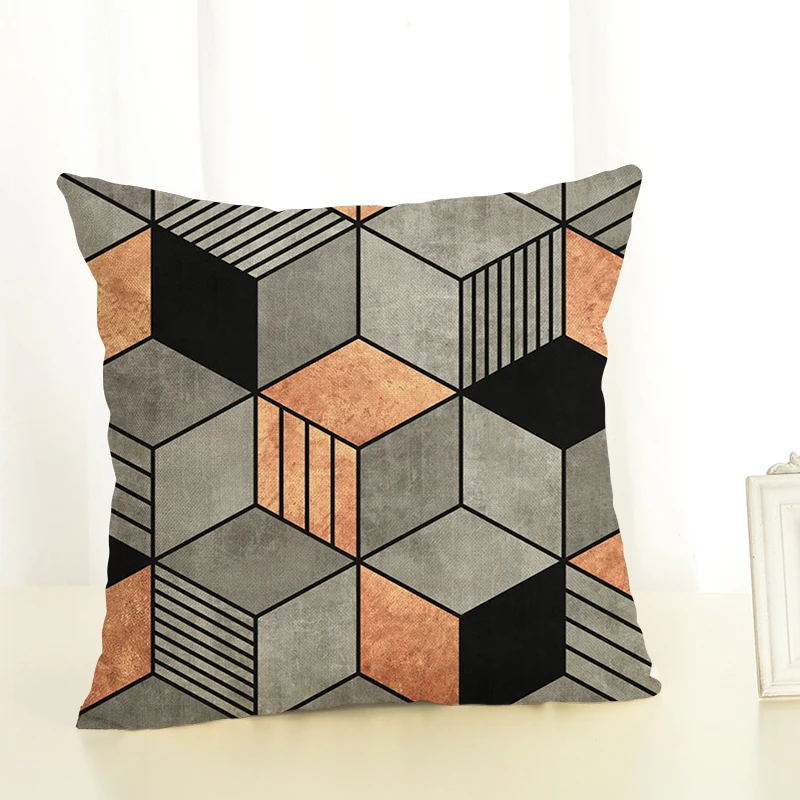 Геометрический элемент наволочка для подушки дивана автомобильного стула