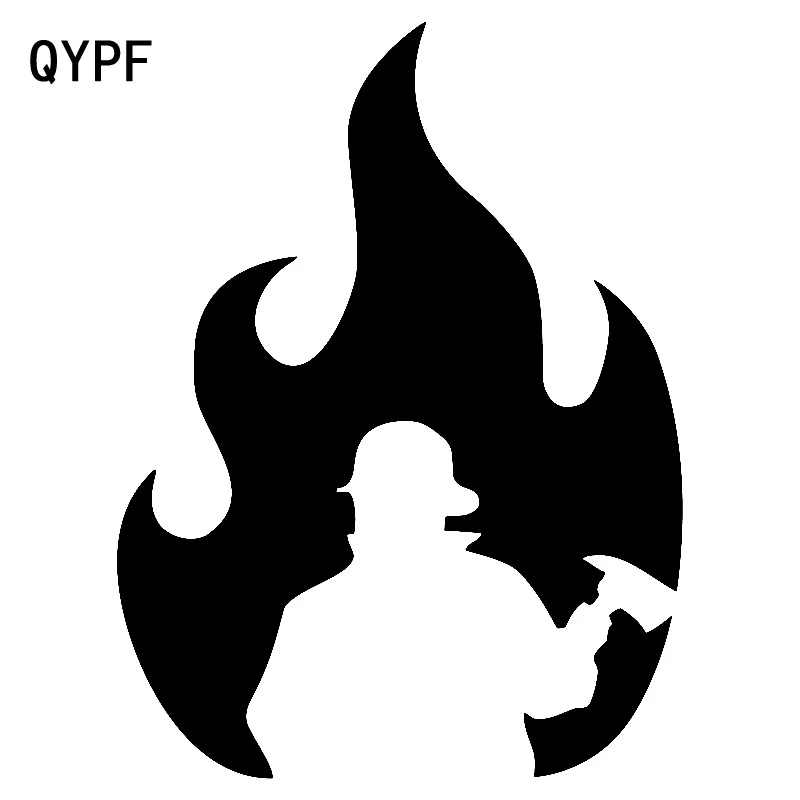 QYPF 14 1 см * 18 8 изящный гордый прорыв в огне пожарный виниловый яркий автомобильный