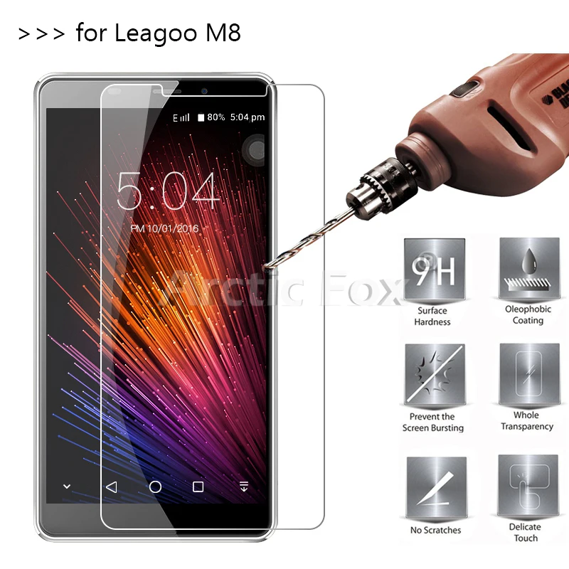 3 шт./лот закаленное Стекло для Leagoo M8 Экран протектор Защитная пленка Бесплатная