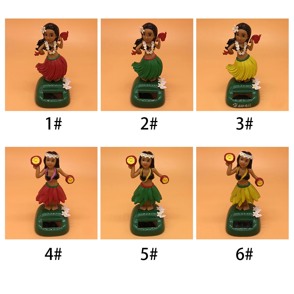 Прочная Экологичная качающаяся игрушка Bobble Hula Girl танцующая машинка на солнечных